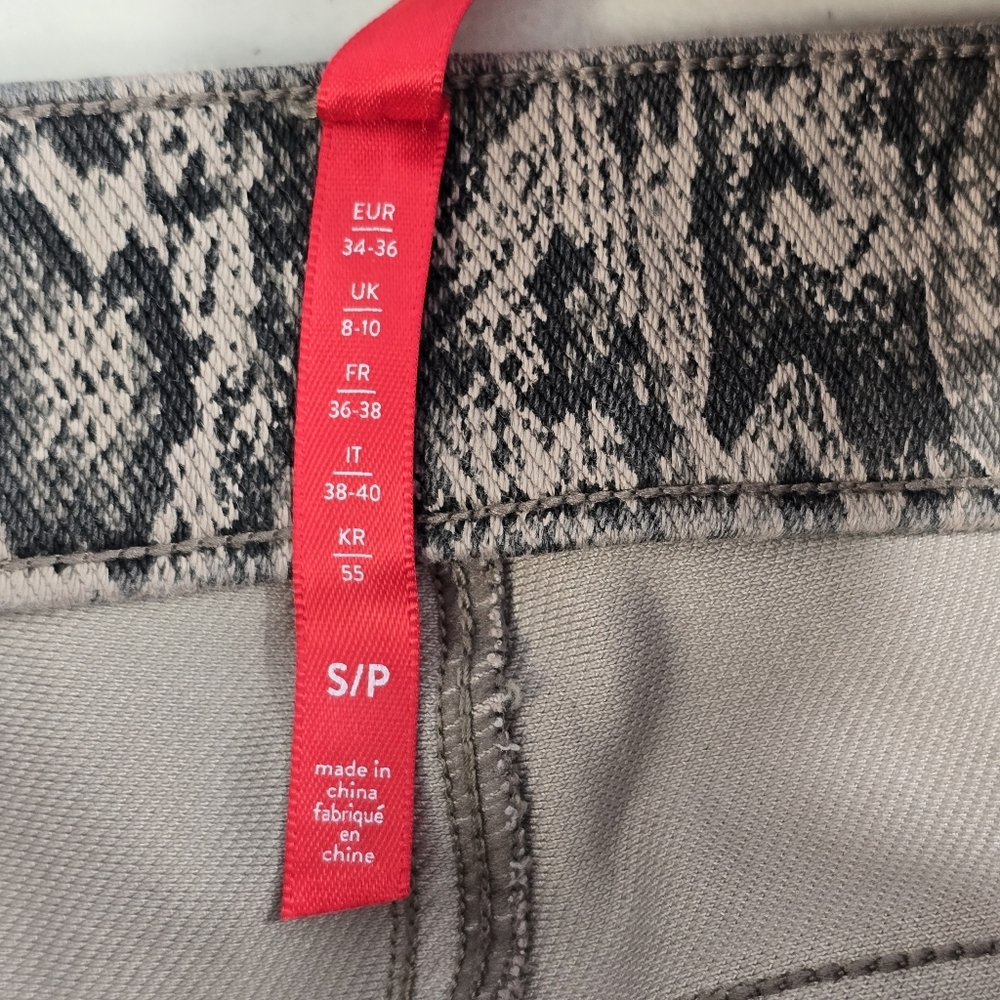 Spanx Stretch Multicolor Snake Python Print Pull … - image 8